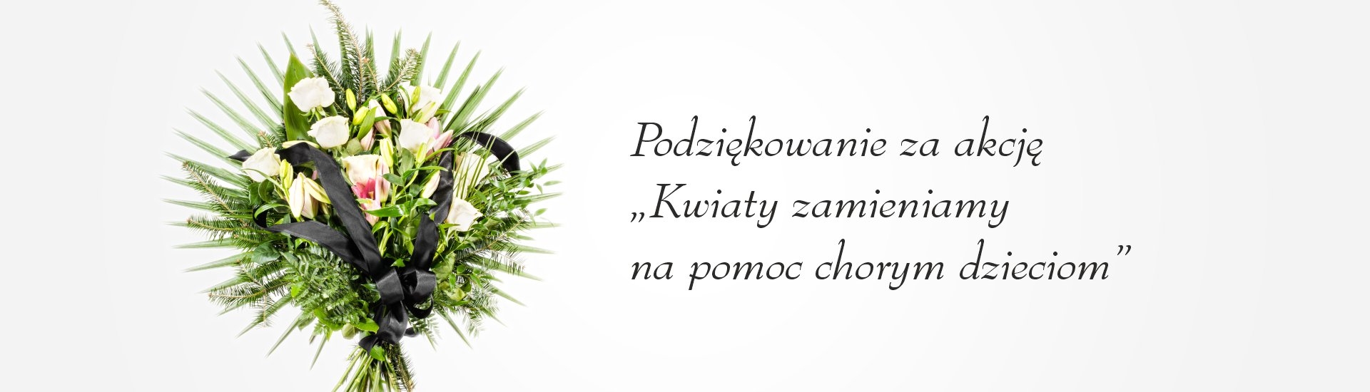 Podziękowanie za akcję